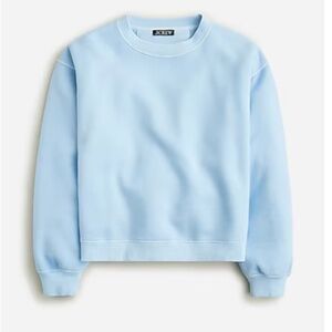 JCrew Heritage fleece cropped sweatshirt